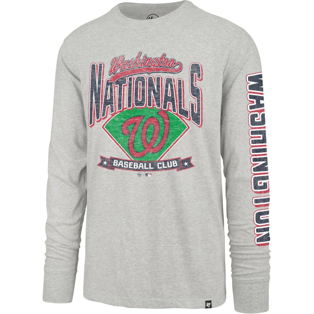 Washington Nationals '47 Fair Ball Franklin Long Sleeve T-Shirt - Gray - 47 brand Discount