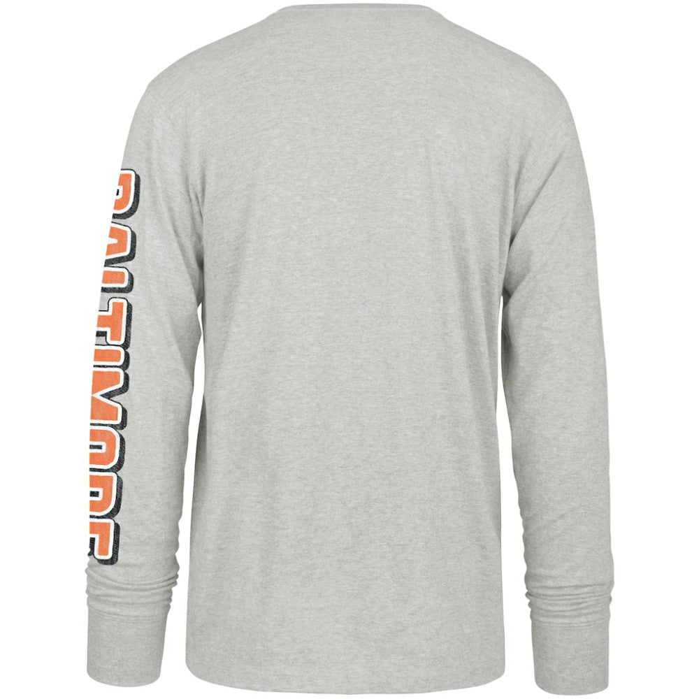 Baltimore Orioles '47 Fair Ball Franklin Long Sleeve T-Shirt - Gray - 47 brand on Sale