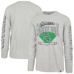 Chicago White Sox '47 Fair Ball Franklin Long Sleeve T-Shirt - Gray - 47 brand Lifestyle