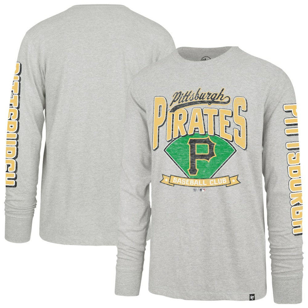 Pittsburgh Pirates '47 Fair Ball Franklin Long Sleeve T-Shirt - Gray - 47 brand Online