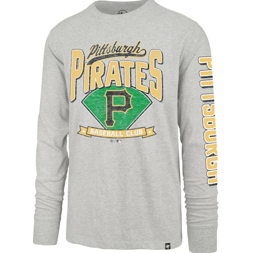 Pittsburgh Pirates '47 Fair Ball Franklin Long Sleeve T-Shirt - Gray - 47 brand Online