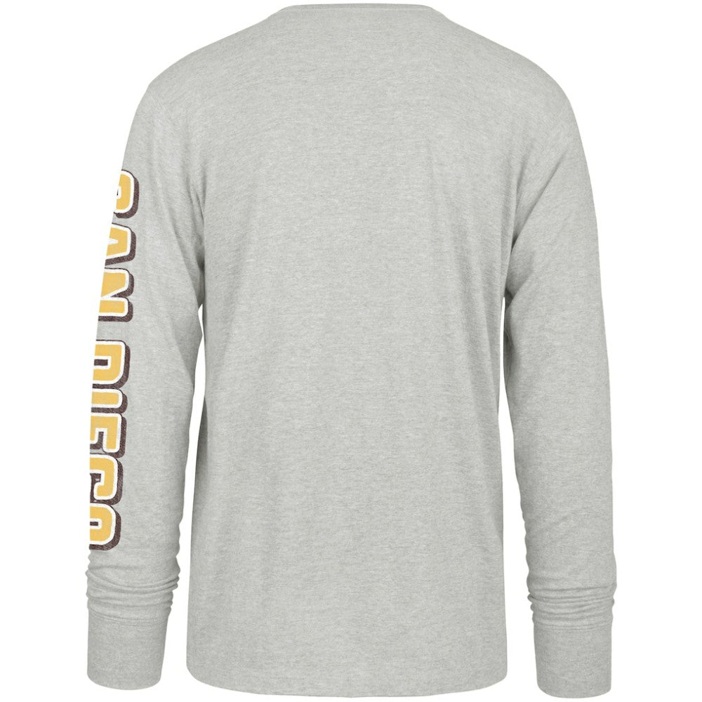 San Diego Padres '47 Fair Ball Franklin Long Sleeve T-Shirt - Gray - 47 brand on Sale