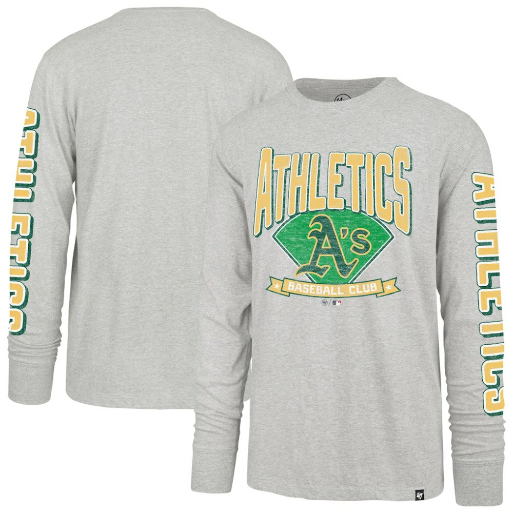 Athletics '47 Fair Ball Franklin Long Sleeve T-Shirt - Gray - 47 brand Online