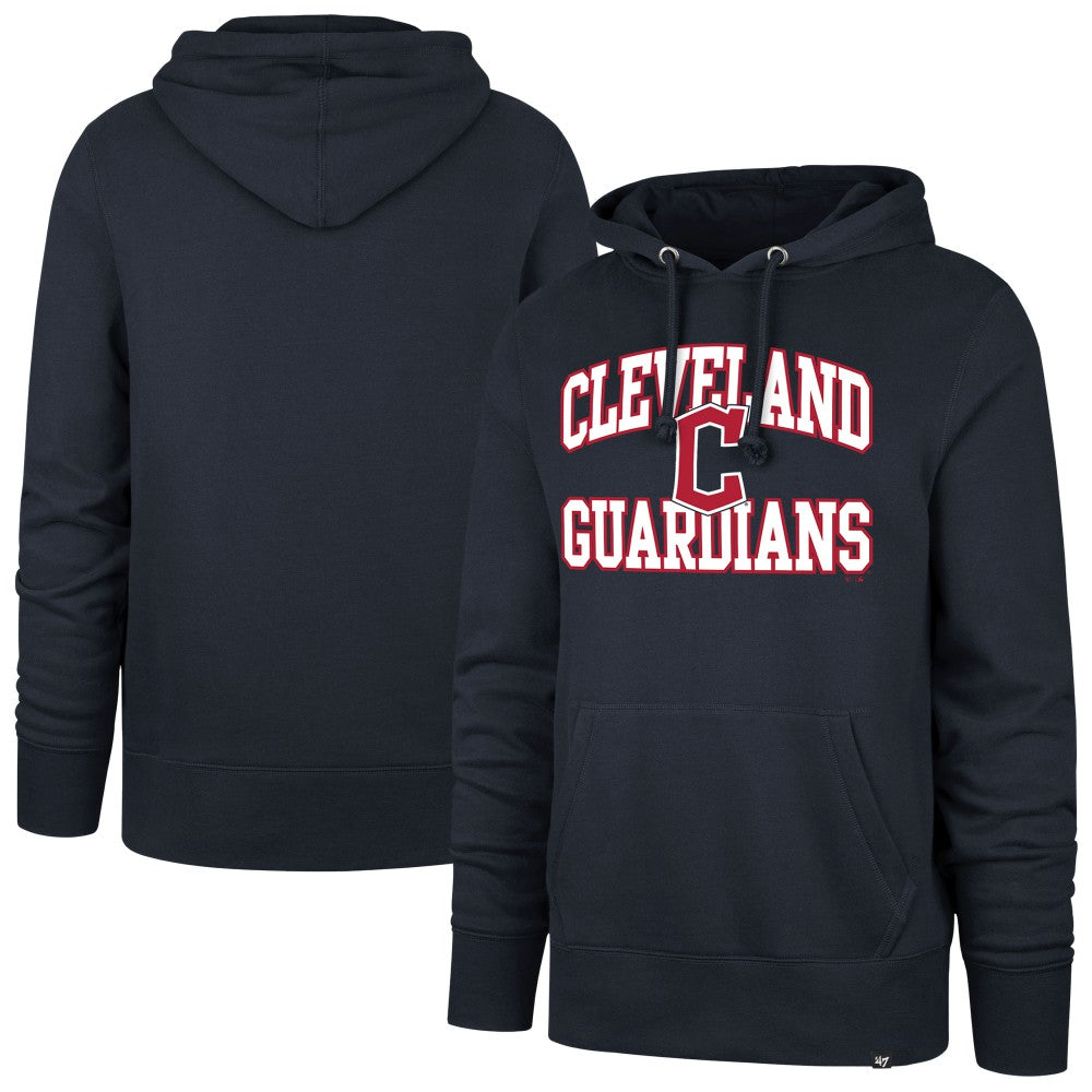 Cleveland Guardians '47  Velocity Headline Pullover Hoodie - Navy - 47 brand Lifestyle