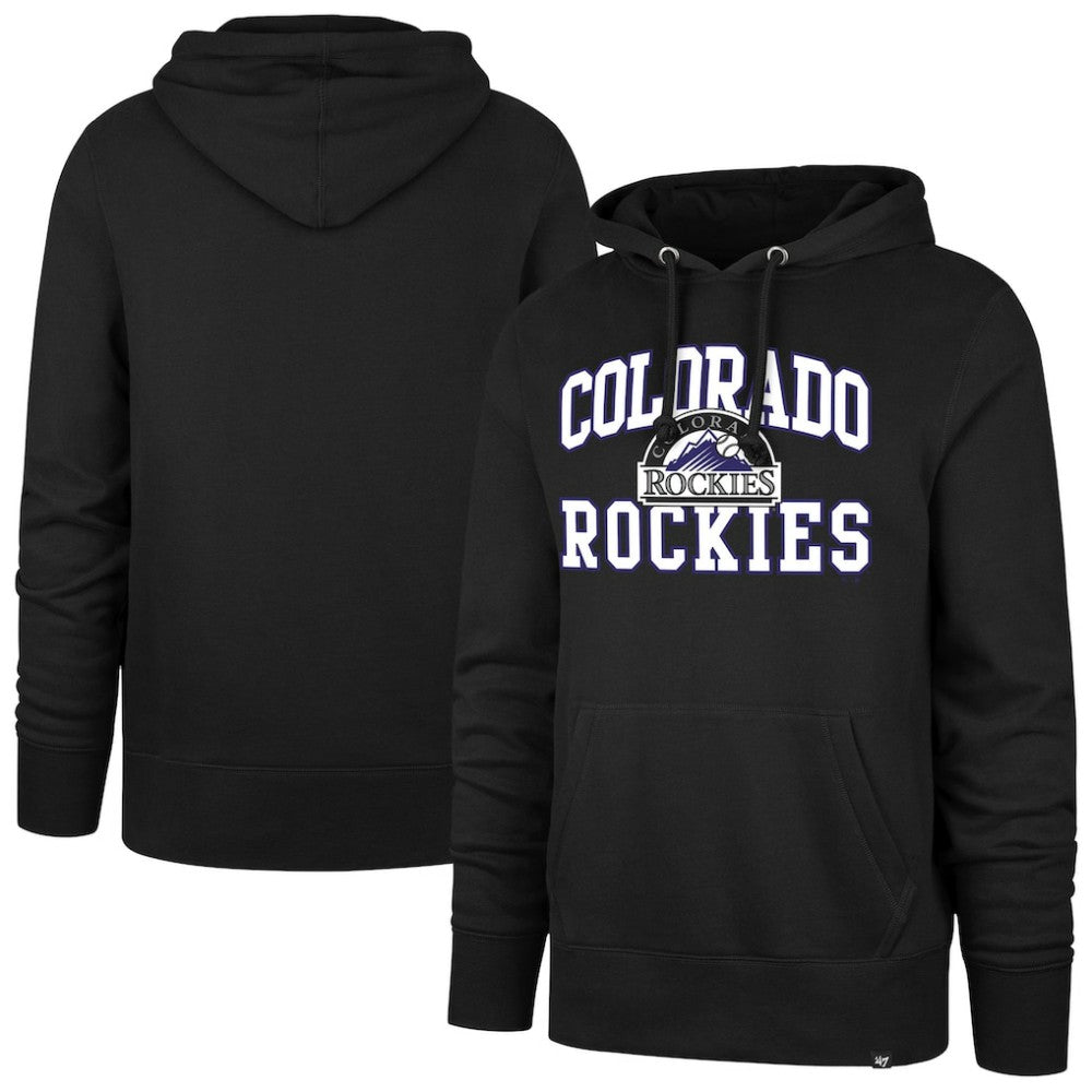 Colorado Rockies '47  Velocity Headline Pullover Hoodie - Black - 47 brand Sale