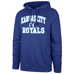 Kansas City Royals '47  Velocity Headline Pullover Hoodie - Royal - 47 brand Lifestyle