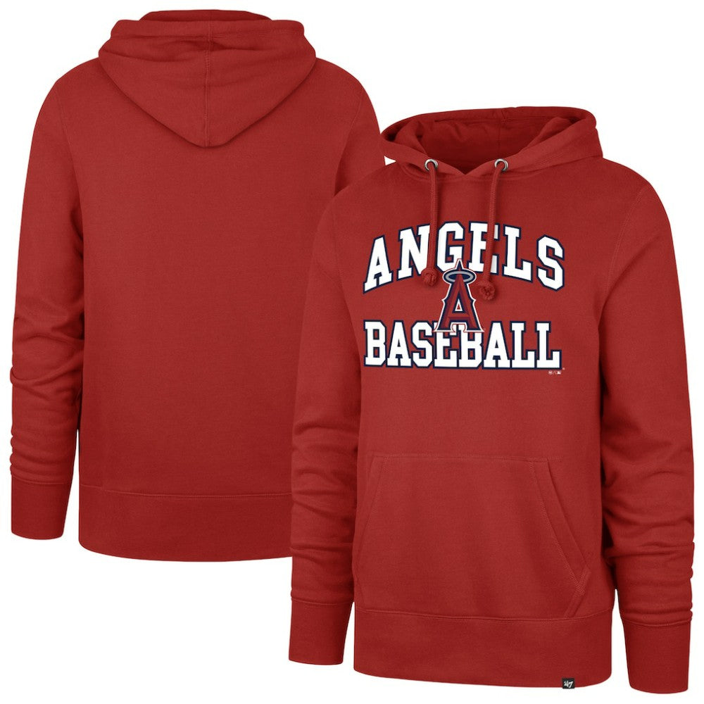 Los Angeles Angels '47  Velocity Headline Pullover Hoodie - Red - 47 brand on Sale