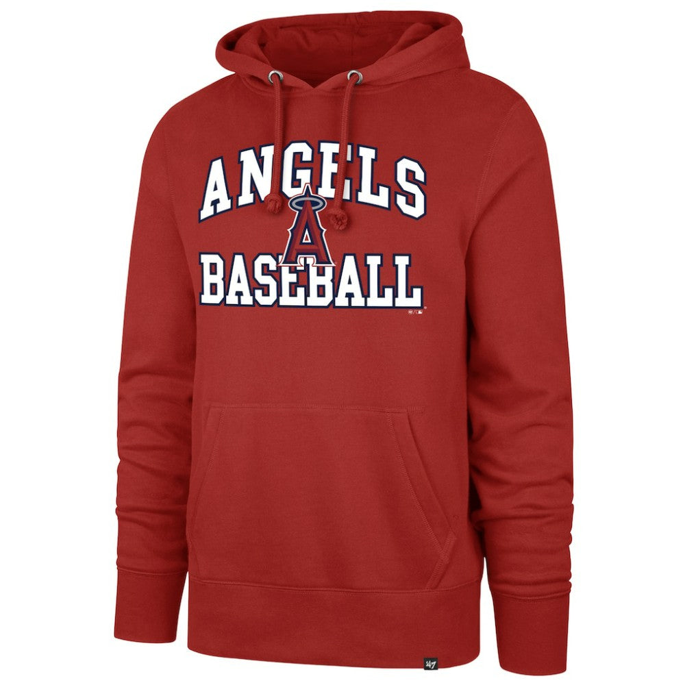 Los Angeles Angels '47  Velocity Headline Pullover Hoodie - Red - 47 brand on Sale