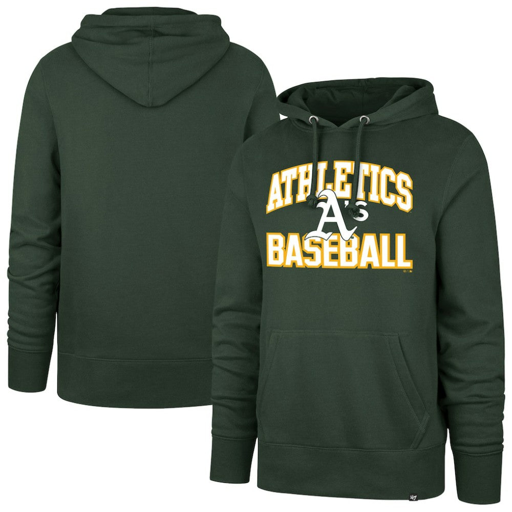 Athletics '47  Velocity Headline Pullover Hoodie - Green - 47 brand Lifestyle