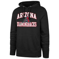 Arizona Diamondbacks '47  Velocity Headline Pullover Hoodie - Black - 47 brand Lifestyle