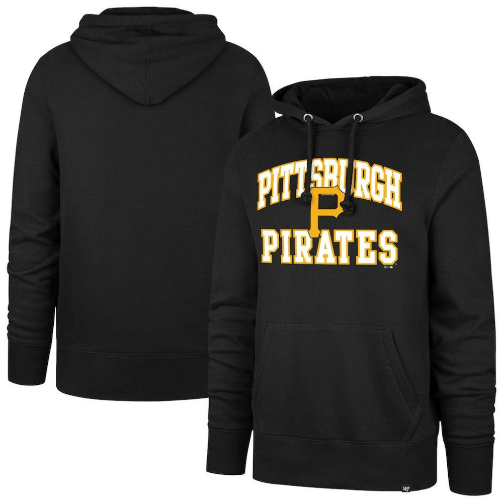 Pittsburgh Pirates '47  Velocity Headline Pullover Hoodie - Black - 47 brand Discount