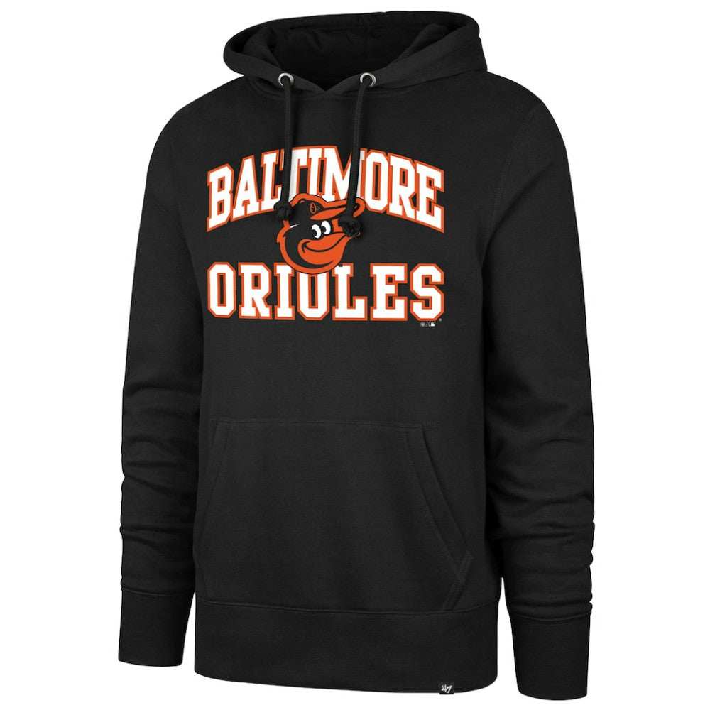 Baltimore Orioles '47  Velocity Headline Pullover Hoodie - Black - 47 brand Lifestyle