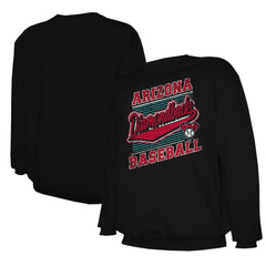 Arizona Diamondbacks Stitches Lightweight Crew Sweatshirt - Black - MLB Discount