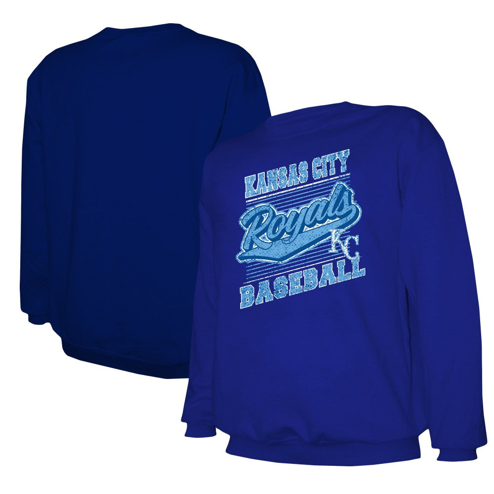 Kansas City Royals Stitches Lightweight Crew Sweatshirt - Royal - MLB on Sale