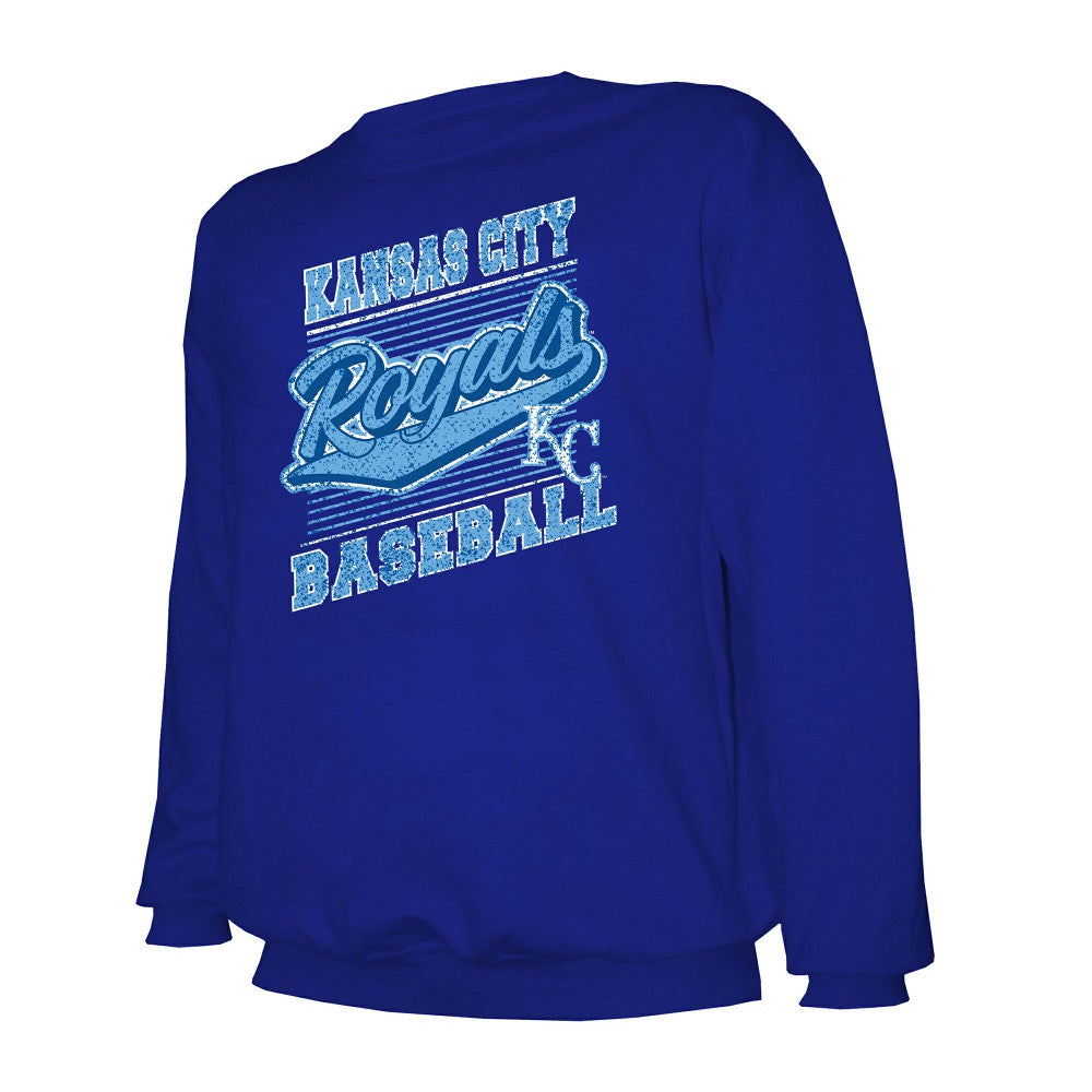 Kansas City Royals Stitches Lightweight Crew Sweatshirt - Royal - MLB on Sale