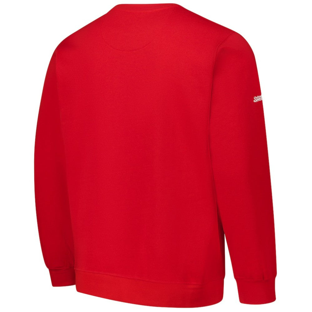 St. Louis Cardinals Stitches Lightweight Crew Sweatshirt - Red - MLB Lifestyle