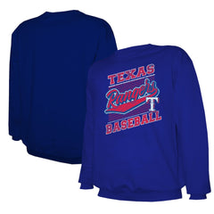 Texas Rangers Stitches Lightweight Crew Sweatshirt - Royal - MLB on Sale