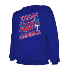 Texas Rangers Stitches Lightweight Crew Sweatshirt - Royal - MLB on Sale
