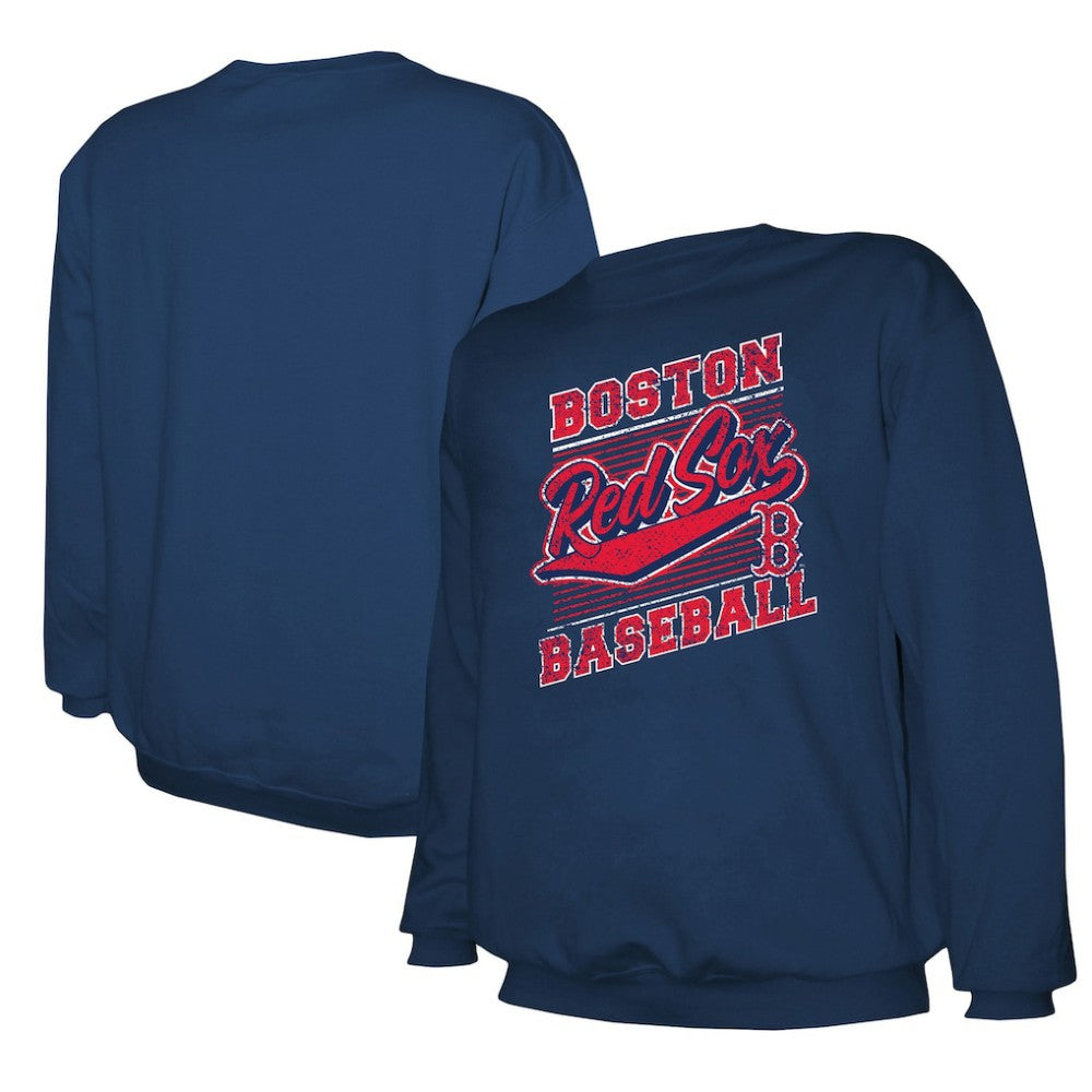 Boston Red Sox Stitches Lightweight Crew Sweatshirt - Navy - MLB Sale