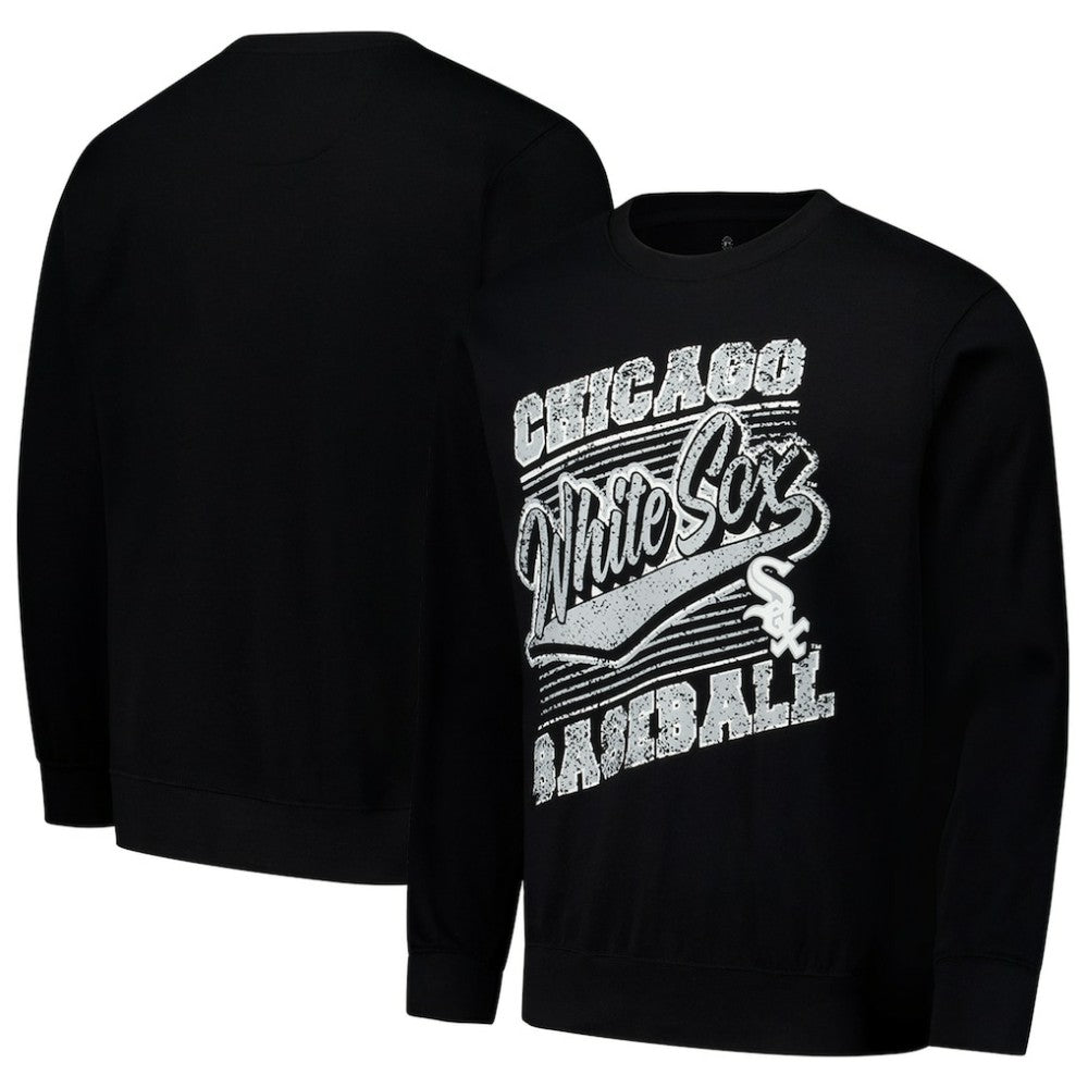 Chicago White Sox Stitches Lightweight Crew Sweatshirt - Black - MLB Sale