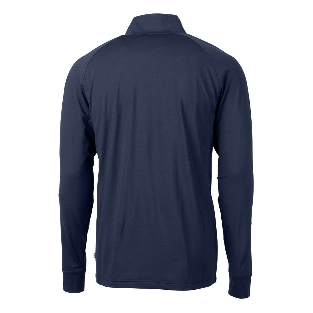Kansas City Royals Cutter & Buck Adapt Eco Knit Stretch Recycled Quarter-Zip Pullover Top - Navy - MLB on Sale