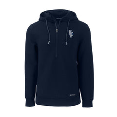 Kansas City Royals Cutter & Buck Roam Eco Recycled Half-Zip Pullover Hoodie - Navy - MLB on Sale