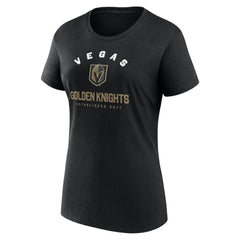 Vegas Golden Knights Logo Athletic Women's Unrivaled T-Shirt - Black - NHL 202179609