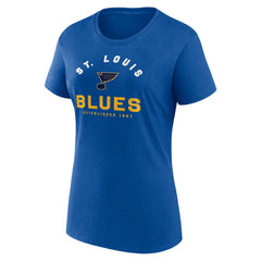 St. Louis Blues Logo Athletic Women's Unrivaled T-Shirt - Blue - NHL 202179612