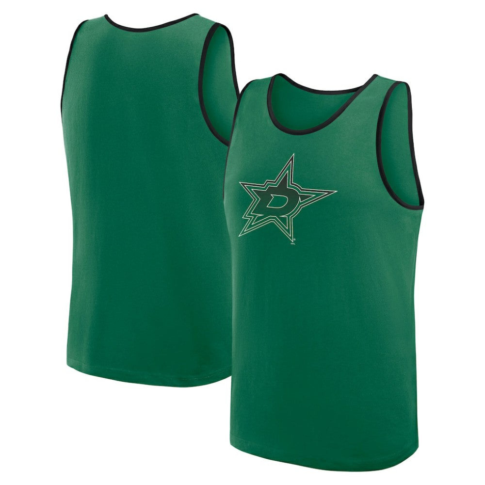 Dallas Stars Logo Athletic Unmatched Success Tank Top - Kelly Green - NHL 202179673