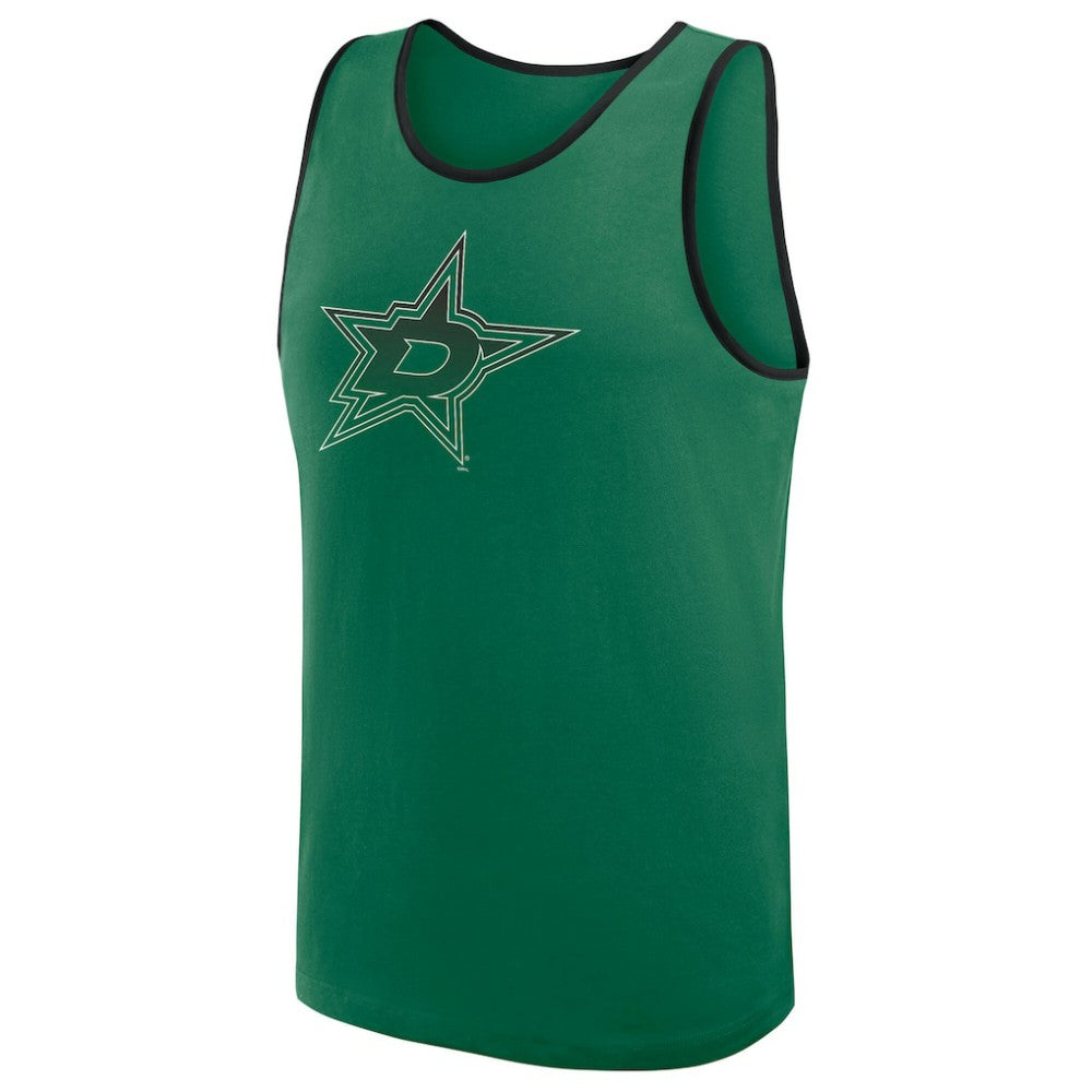 Dallas Stars Logo Athletic Unmatched Success Tank Top - Kelly Green - NHL 202179673