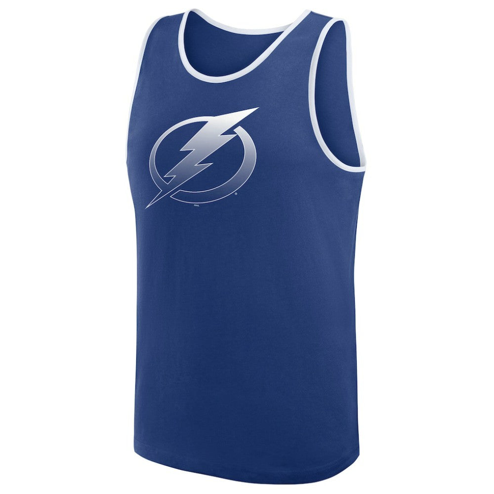 Tampa Bay Lightning Logo Athletic Unmatched Success Tank Top - Blue - NHL 202179686