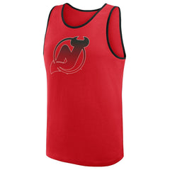 New Jersey Devils Logo Athletic Unmatched Success Tank Top - Red - NHL 202179689