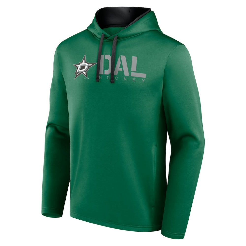 Dallas Stars Logo Athletic Head Start Pullover Hoodie - Kelly Green - NHL 202179733