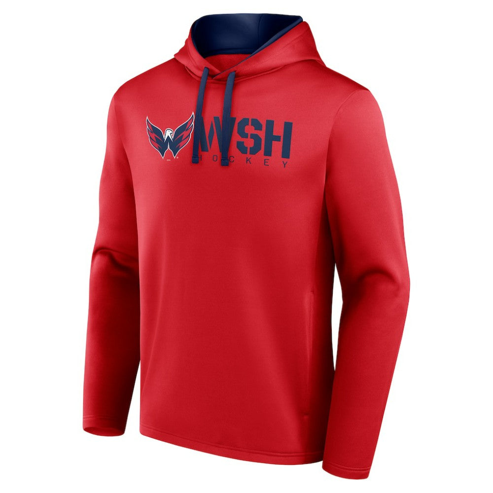 Washington Capitals Logo Athletic Head Start Pullover Hoodie - Red - NHL 202179738