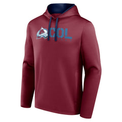 Colorado Avalanche Logo Athletic Head Start Pullover Hoodie - Burgundy - NHL 202179741