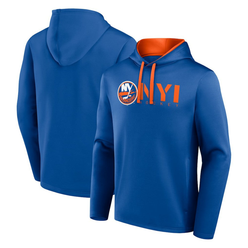 New York Islanders Logo Athletic Head Start Pullover Hoodie - Royal - NHL 202179745