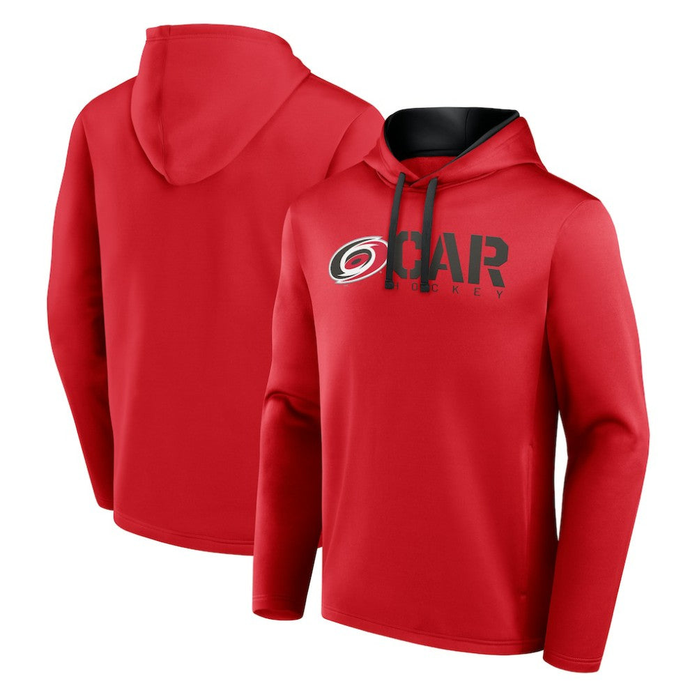 Carolina Hurricanes Logo Athletic Head Start Pullover Hoodie - Red - NHL 202179746