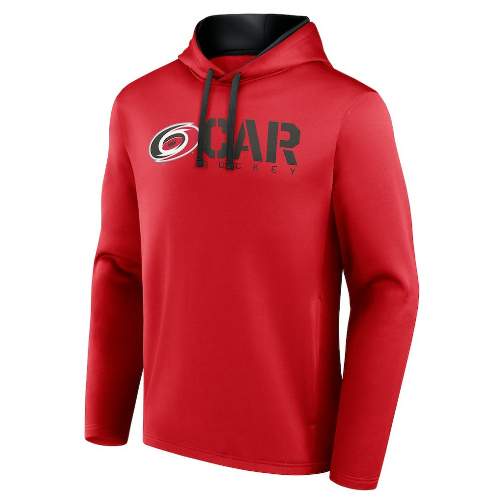 Carolina Hurricanes Logo Athletic Head Start Pullover Hoodie - Red - NHL 202179746