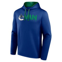 Vancouver Canucks Logo Athletic Head Start Pullover Hoodie - Blue - NHL 202179750