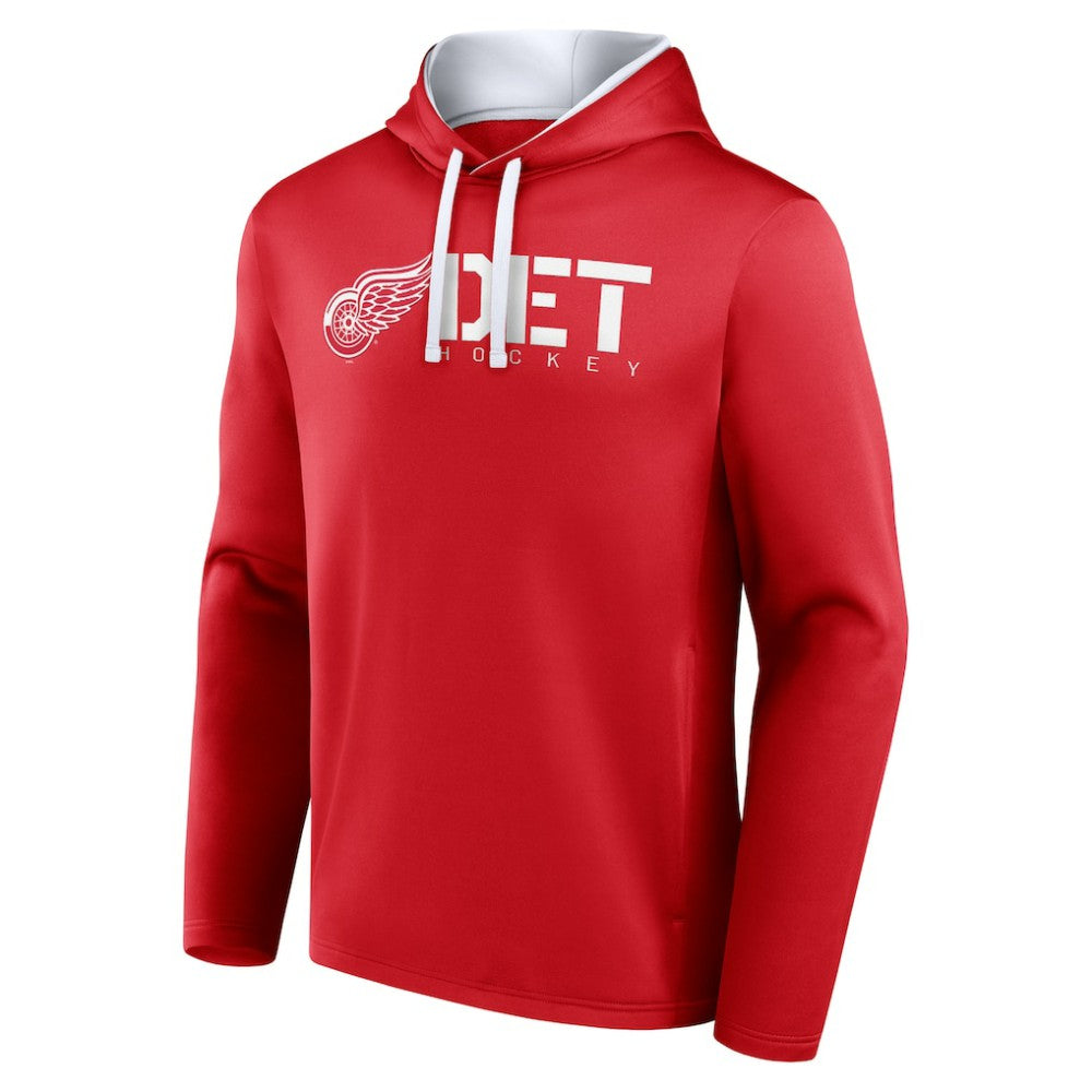 Detroit Red Wings Logo Athletic Head Start Pullover Hoodie - Red - NHL 202179759