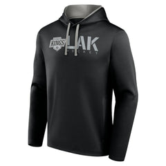 Los Angeles Kings Logo Athletic Head Start Pullover Hoodie - Black - NHL 202179762