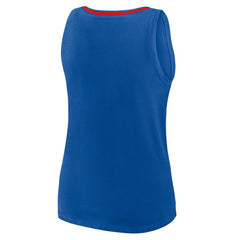 New York Rangers Logo Athletic Women's Stellar Win V-Neck Tank Top - Blue - NHL 202179767