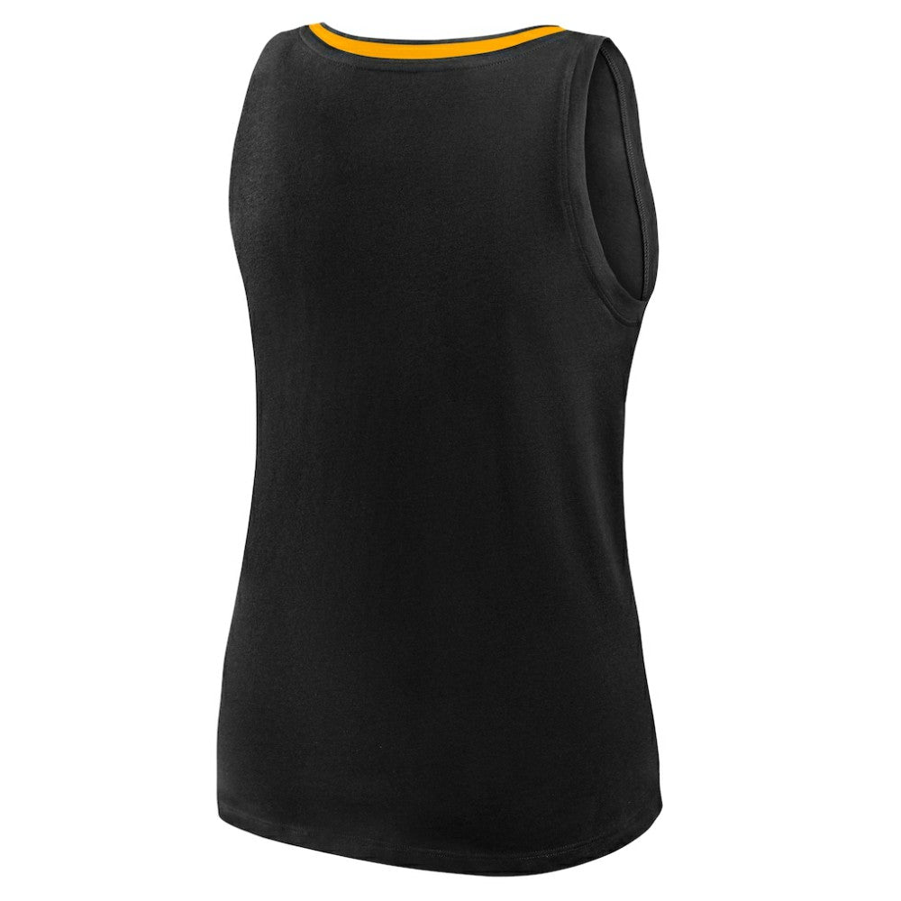 Boston Bruins Logo Athletic Women's Stellar Win V-Neck Tank Top - Black - NHL 202179785