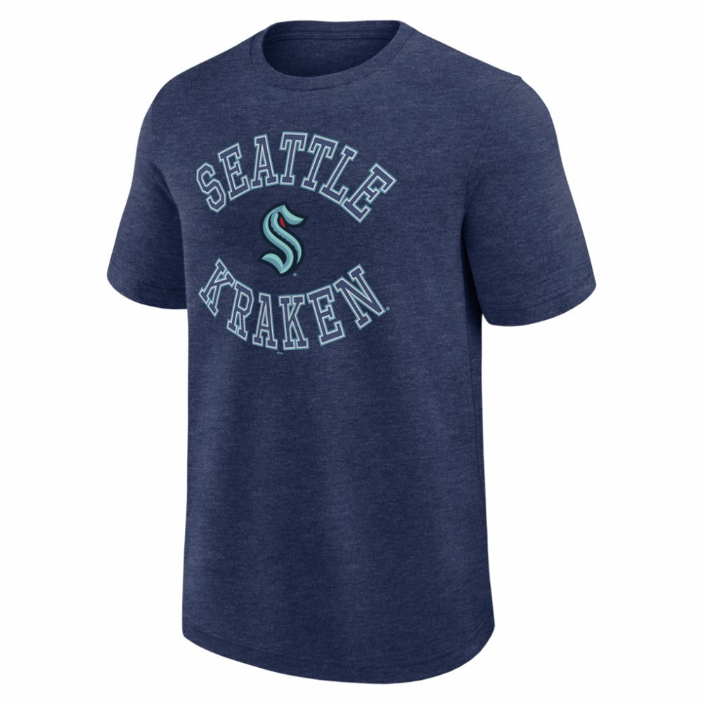 Seattle Kraken Logo Athletic Success T-Shirt - Heather Navy - NHL 202179906