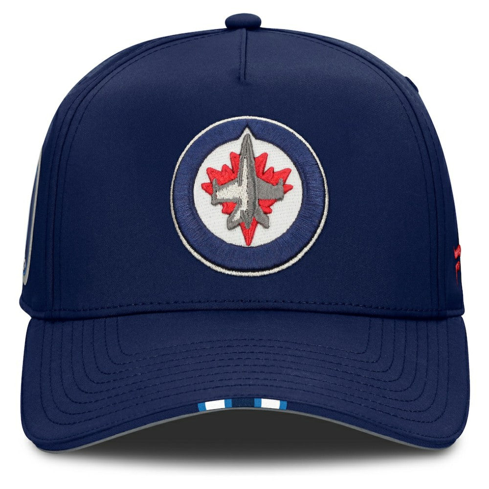 Winnipeg Jets Fanatics 2025 NHL Draft Authentic Pro On-Stage Podium A-Frame Adjustable Hat - Navy - NHL 202180000
