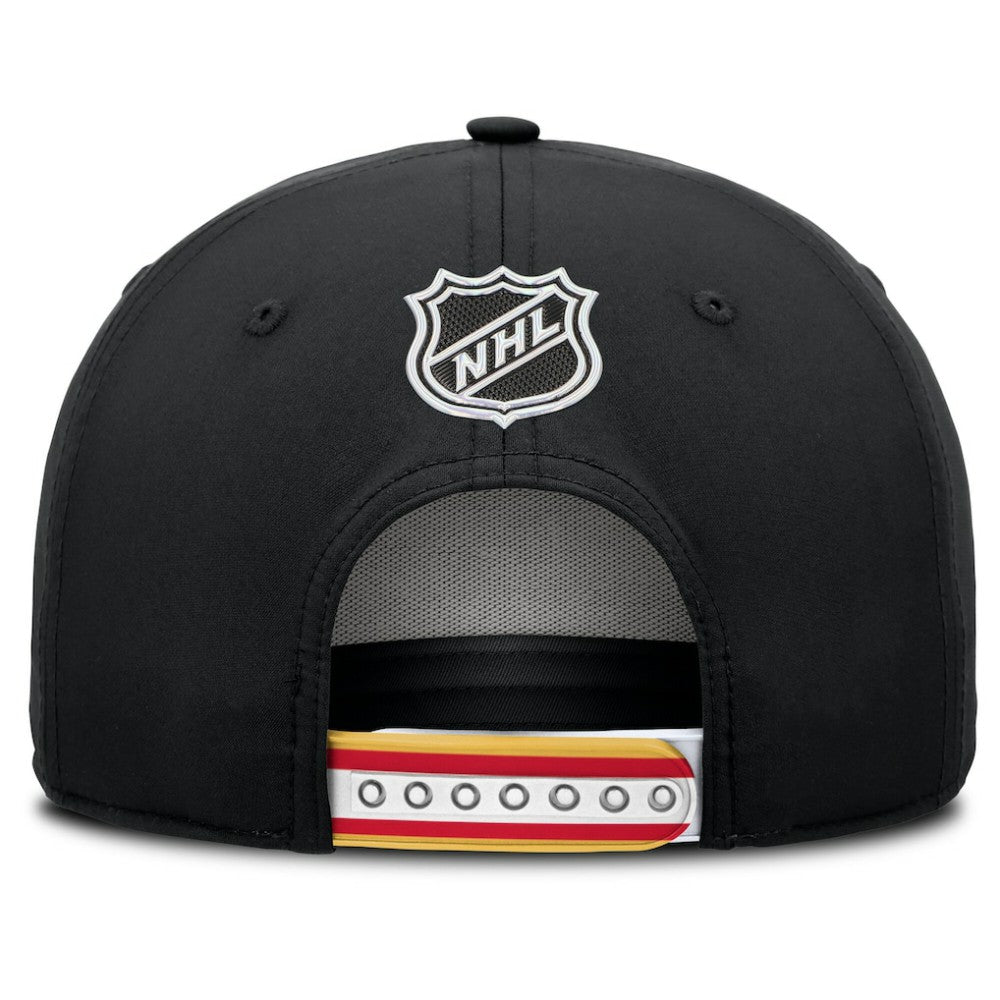 Calgary Flames Fanatics 2025 NHL Draft Authentic Pro On-Stage Podium A-Frame Adjustable Hat - Black - NHL 202180023