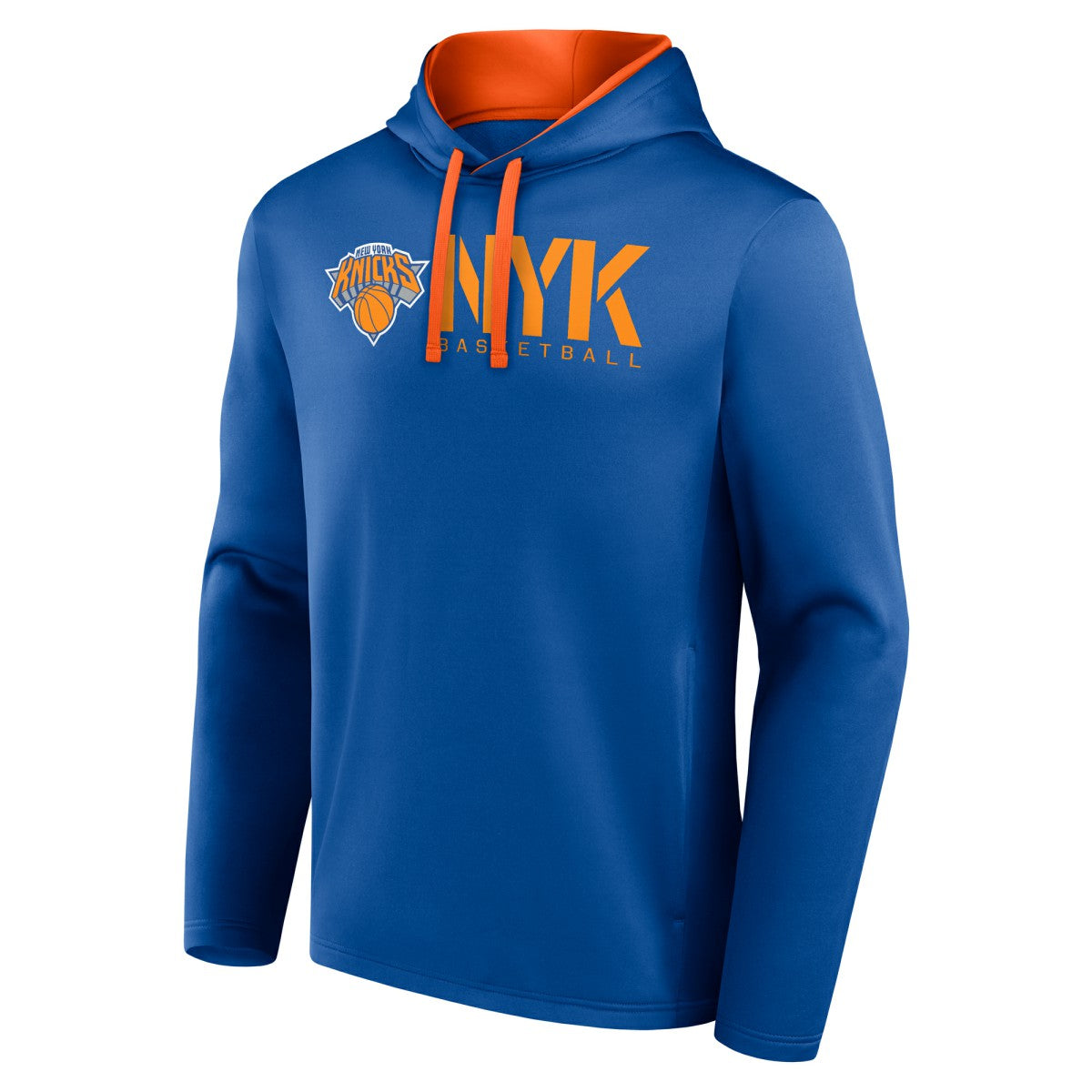 New York Knicks Logo Athletic Head Start Pullover Hoodie Blue