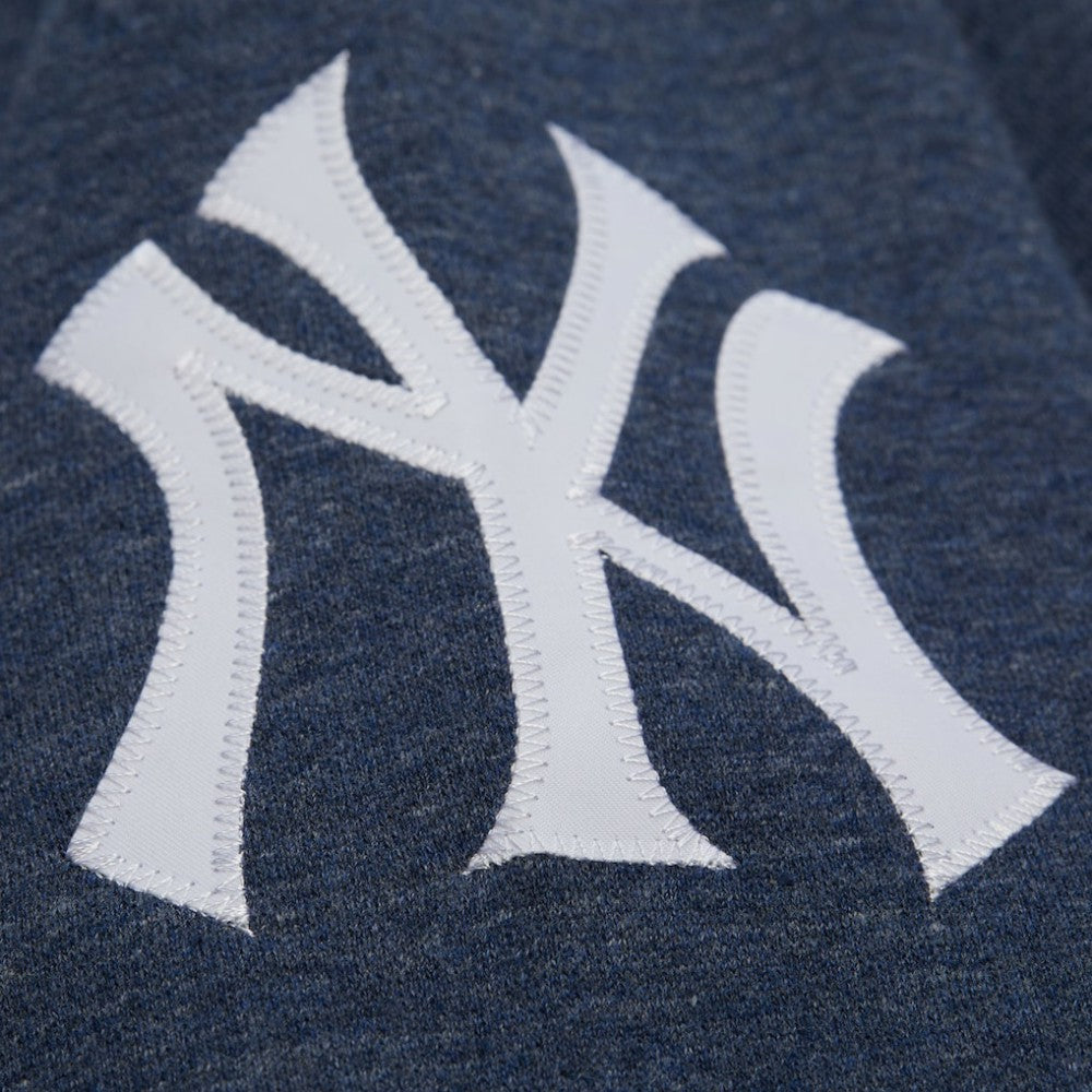 Derek Jeter New York Yankees Mitchell & Ness Legends Collection Vintage Logo Fleece Name & Number Pullover Sweatshirt - Heather Navy - Mitchell & Ness Lifestyle