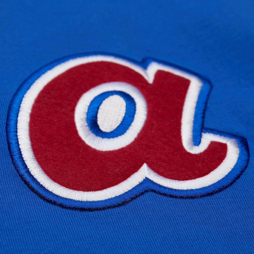 Hank Aaron Atlanta Braves Mitchell & Ness Legends Collection Vintage Logo T-Shirt - Royal - Mitchell & Ness Discount
