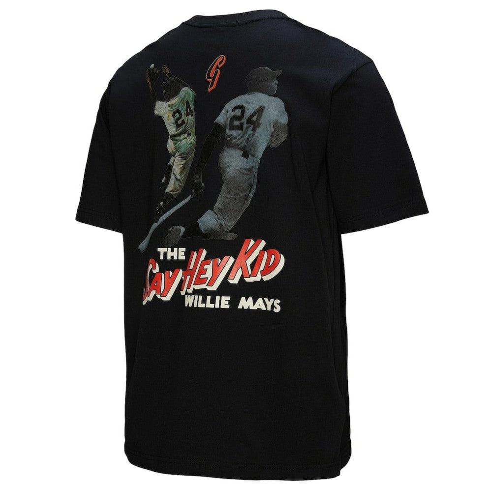 Willie Mays San Francisco Giants Mitchell & Ness Legends Collection Vintage Logo T-Shirt - Black - Mitchell & Ness Online